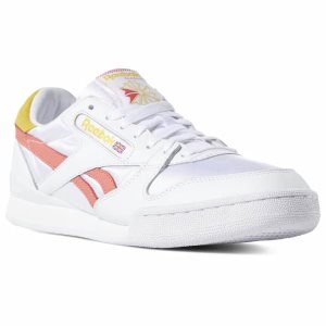 Reebok Phase 1 Pro Turnschuhe Herren - Weiß/Gelb/Rosa - DE 051-PML